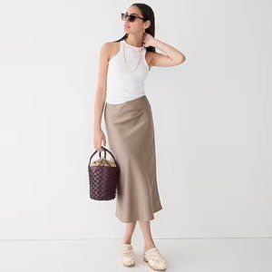 J Crew Gwyneth slip skirt - Light pink M